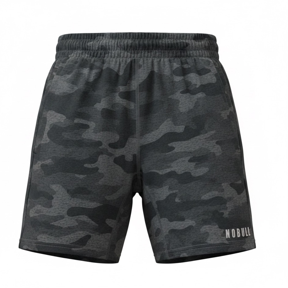 NOBULL Men’s Performance Camo Shorts Black Gray Gym Athletic Size s